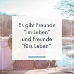 Es gibt Freunde "im Leben" und Freunde "fürs Leben". Sprüche